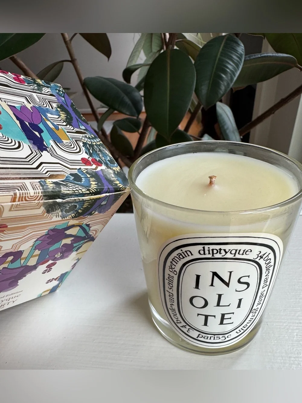 Diptyque x Liberty Limited Edition Insolite Candle 190g / 6.7 fl oz NEW OPEN BOX